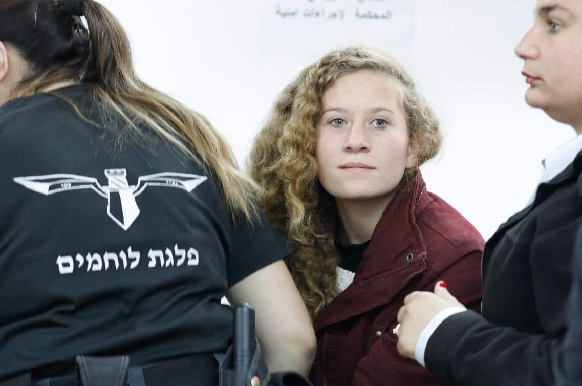 17 year old Palestinian Ahed Tamimi is one of three females who will remain in custody for the alleged assault on Israeli soldiers.