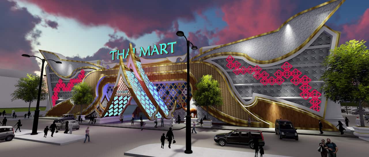 A mock-up of Thai Mart Bahrain, as featured on its website. 