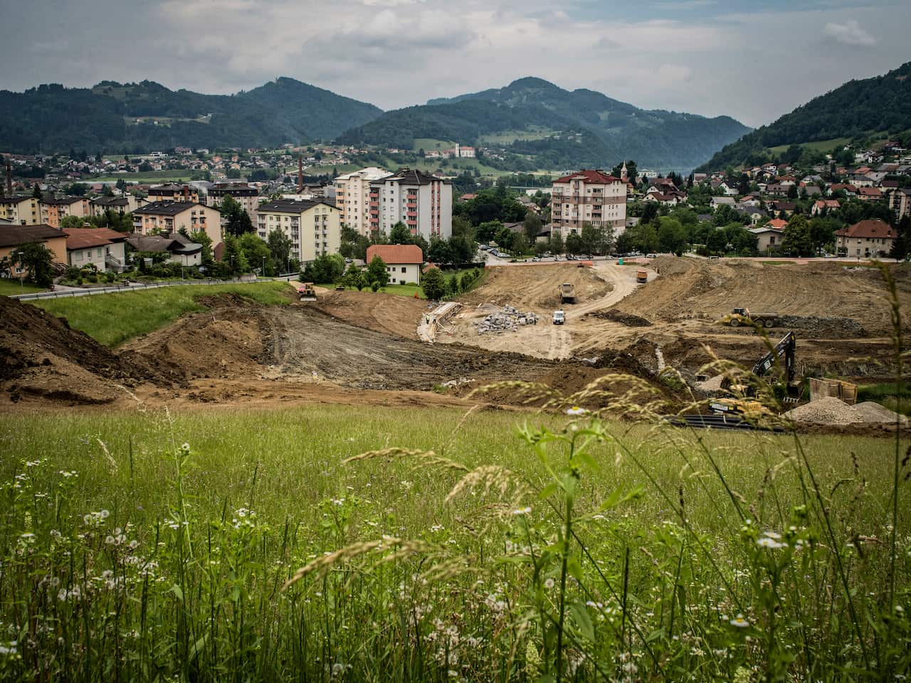 The neighborhood in Sevnica, a town of about 5,000 people in Slovenia, where Melania Trump spent her childhood.