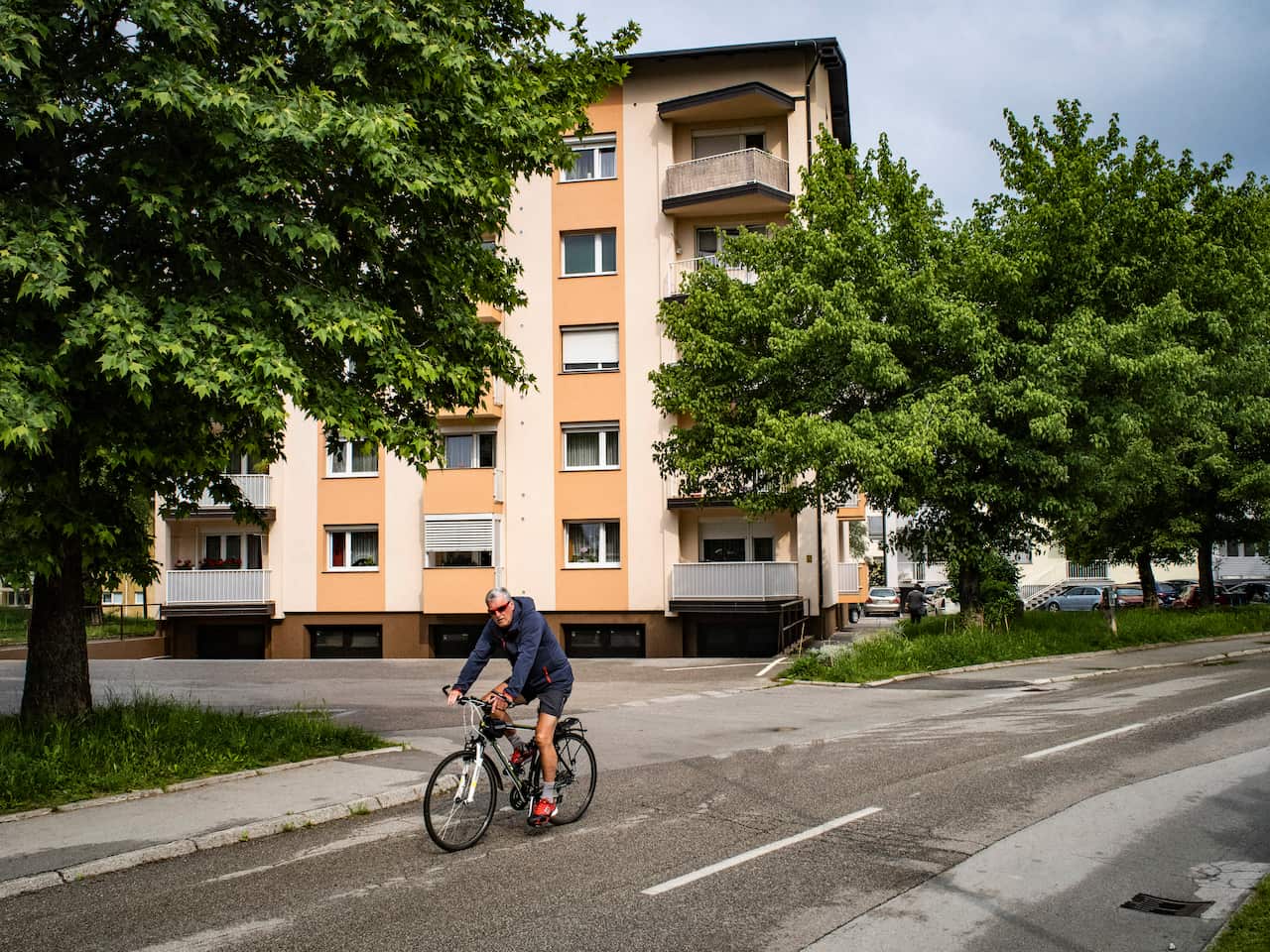 The apartment building where Melania Trump grew up in, in Sevnica, Slovenia.