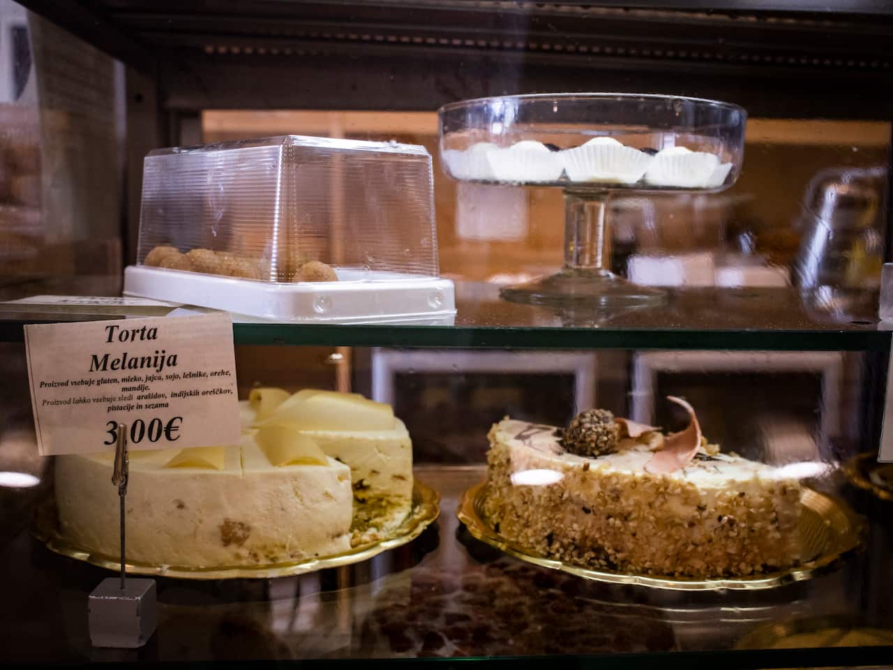 A caf that offers a cake named Melania, on the main street of Sevnica, a town of about 5,000 people in Slovenia, where Melania Trump spent her childhood.