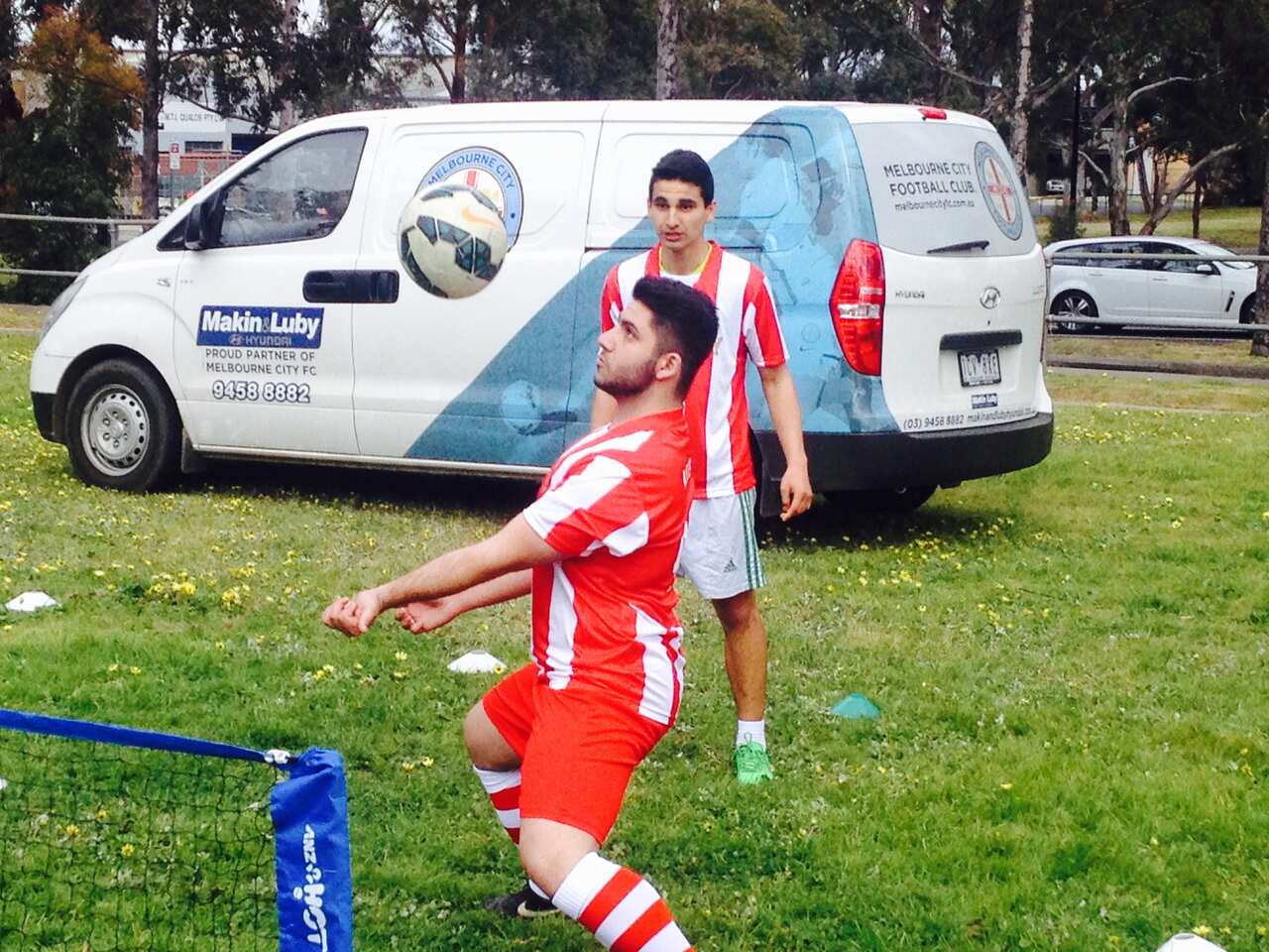 Iranian men take part in a domestic violence education program.