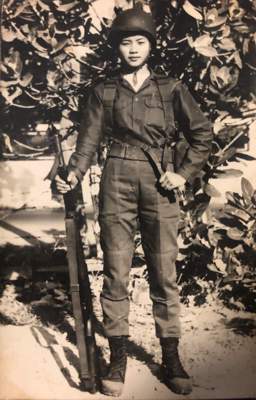 Ek Khammountry's mother was a soldier for the Laos military. 