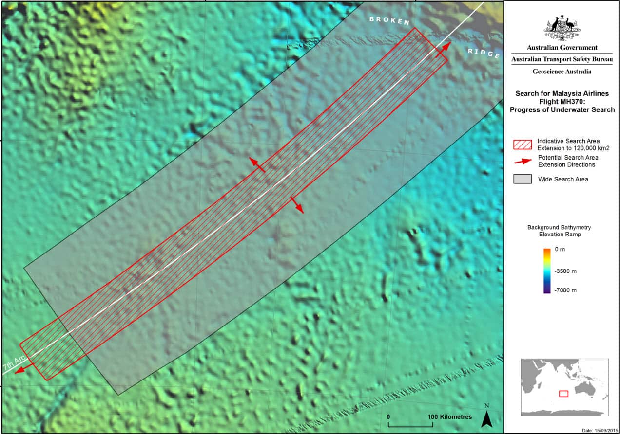 Sonar images taken during the search for MH370.