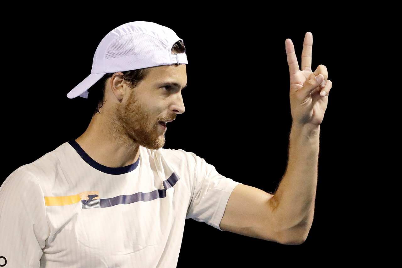 Joao Sousa says he has returned a negative test for COVID-19 and is asymptomatic.