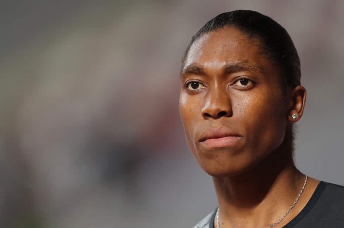 South Africa's Caster Semenya competes in the women's 800-meter final during the Diamond League in Doha, Qatar, Friday, May 3, 2019 (AAP)