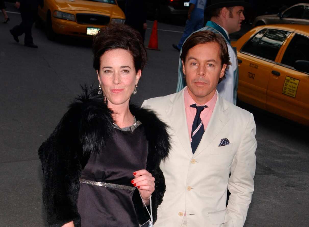 File image of Kate Spade and husband Andy Spade 