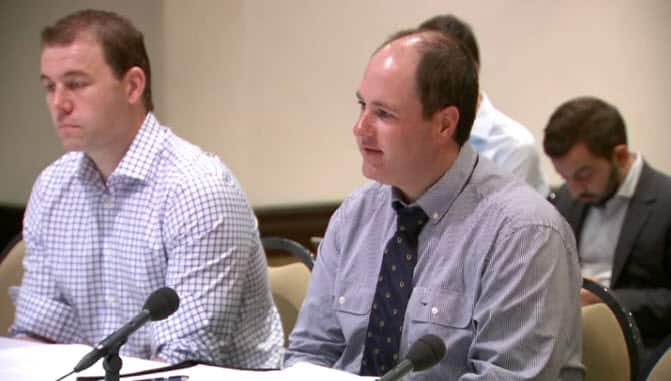The pony club's president James Meyer gives evidence..