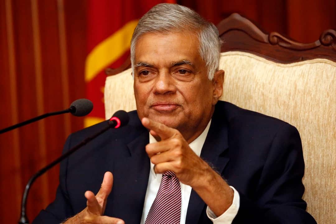 Sri Lanka's Ranil Wickremesinghe 
