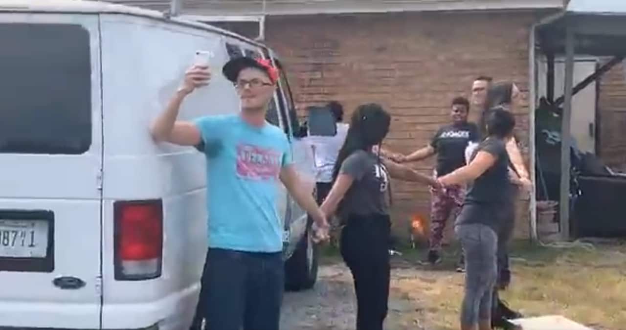 The incident was broadcast live on Facebook. 