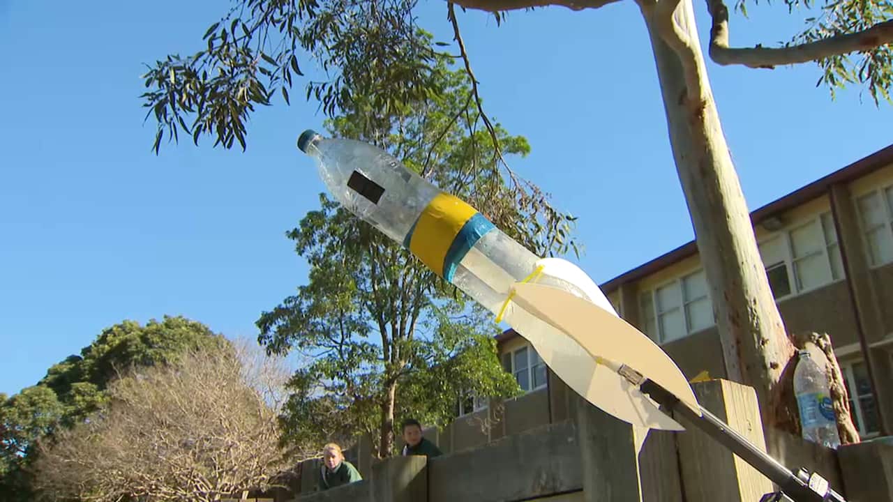 Marsden High School students fire bottle rockets