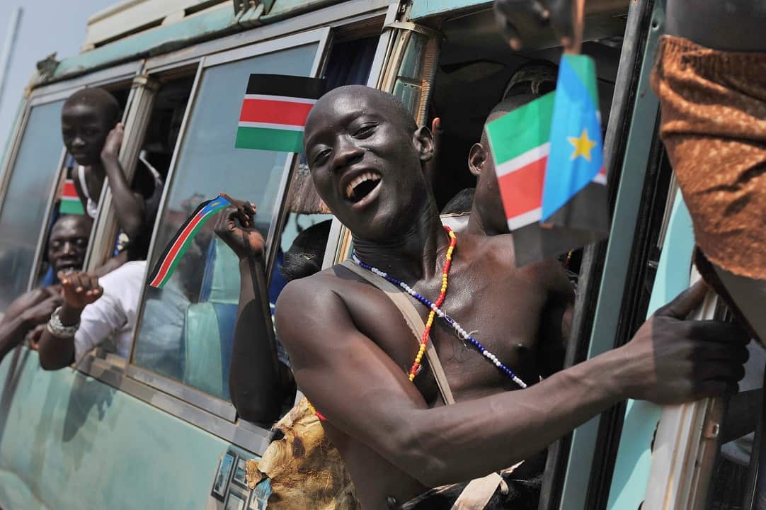 2011: Jubilation as South Sudan gains its independence.