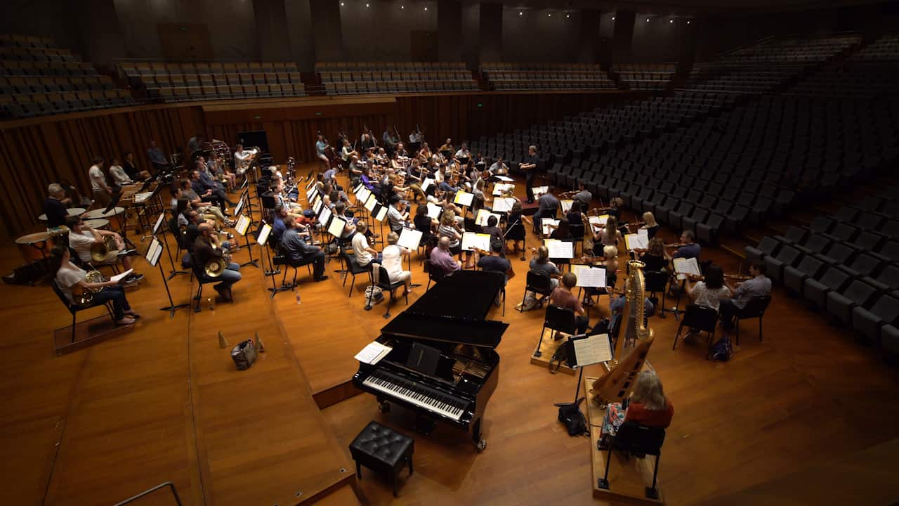 The Sydney Symphony Orchestra perform in Beijing's National Center for Performing Arts