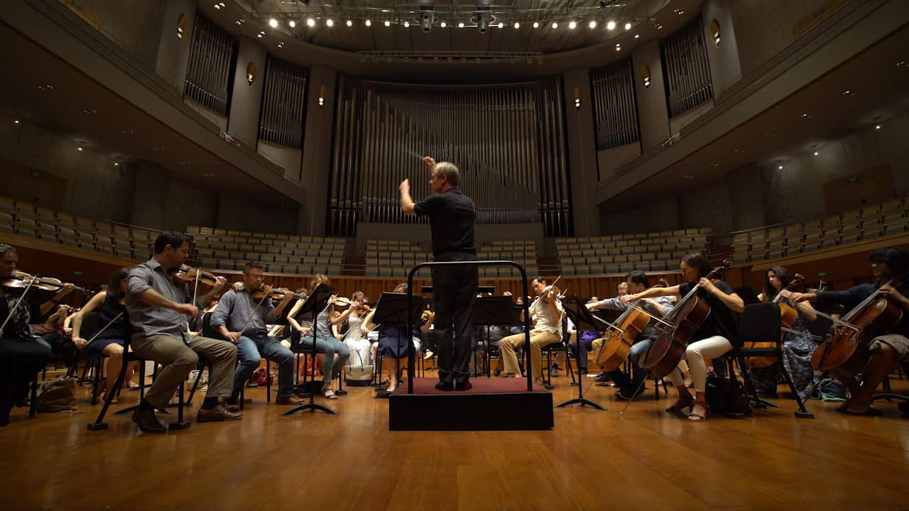 The Sydney Symphony Orchestra perform in Beijing's National Center for Performing Arts