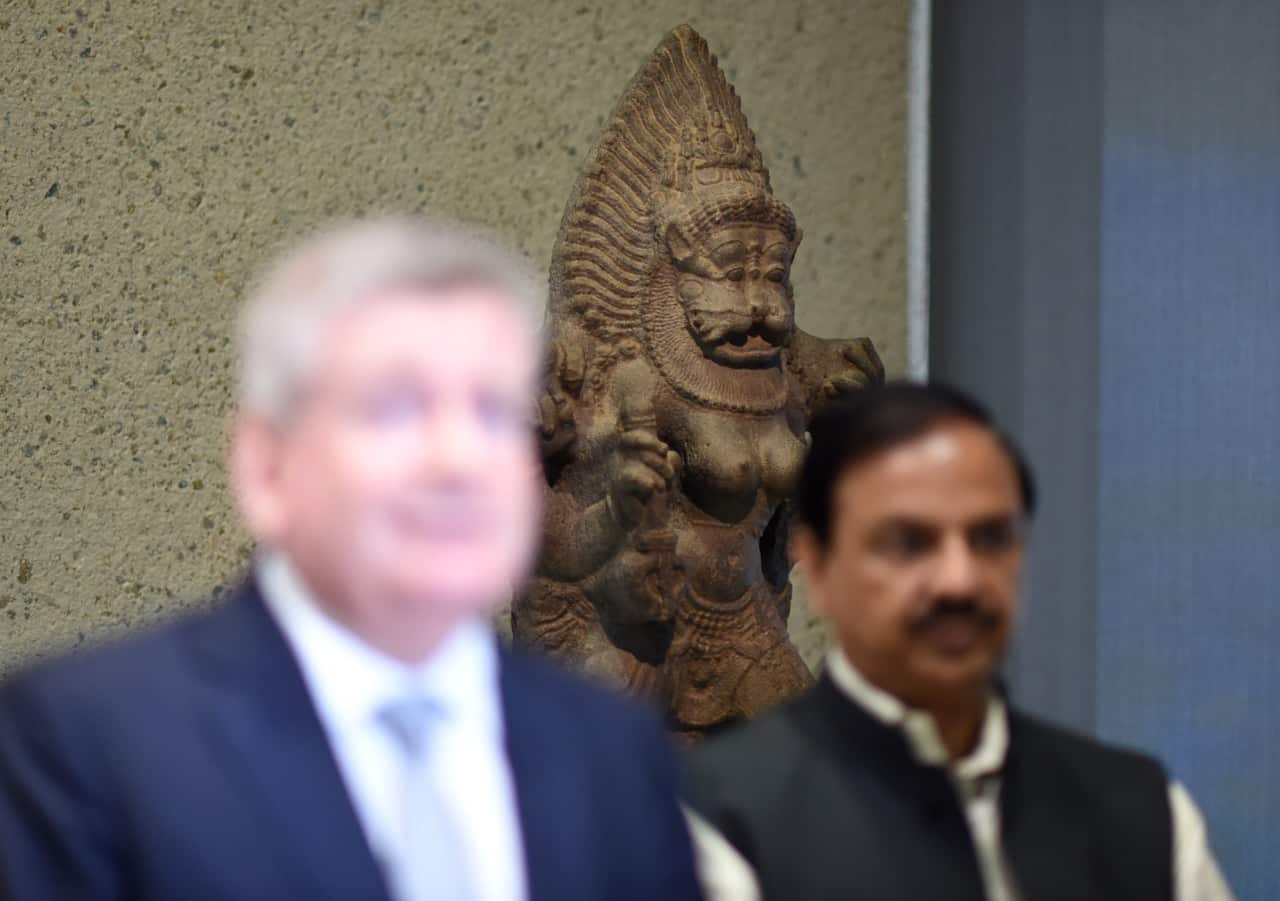 The 'Goddess Pratangira' sculpture