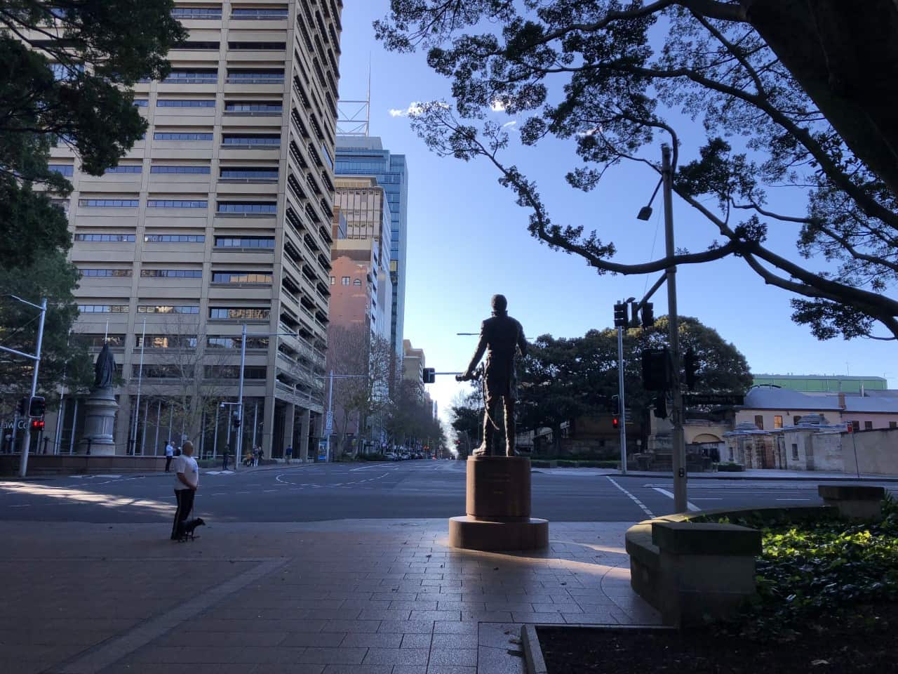 Stephen Langford has been charged with defacing Governor Macquarie's statue. 