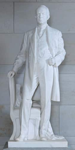 The statue of James Paul Clarke, a US senator and Arkansas governor who strongly pushed segregation, which is slated to be replaced.  