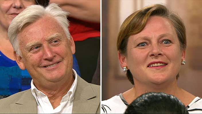 Steve Austin (left) and Pauleen Bennett. (SBS Insight)