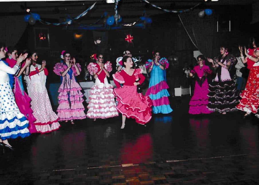 Natalia Ugarte dances flamenco at the Spanish Club in Sydney