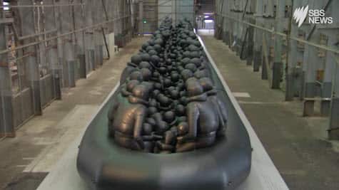 Chinese artist Ai Weiwei's artwork depicting issues facing migrants and the global refugee crisis