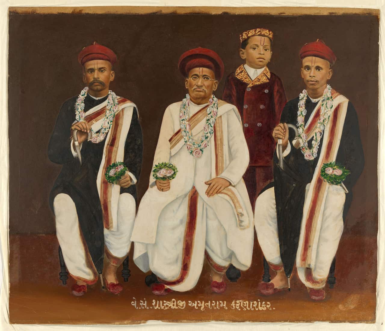 An untitled Gujarati family group portrait purchased in 2009.