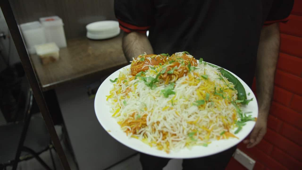 Heaped with spices, curry, potatoes and rice, Biryani is a favourite at cultural and social events.