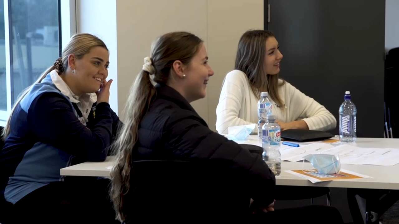 The 20 students had a delayed start to their traineeship because of Covid-19 restrictions.