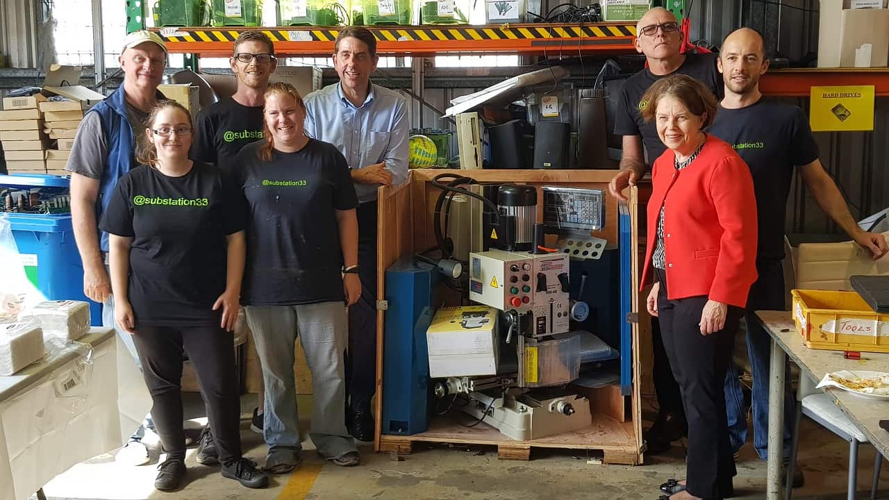 At Substation33, e-waste becomes a way for young and old to give back to the community. 