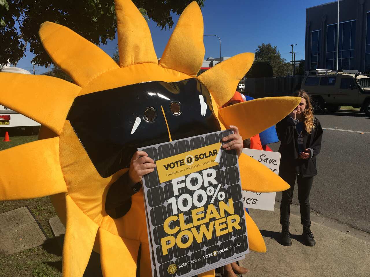 Climate protester Jason Lyddieth in Brisbane.