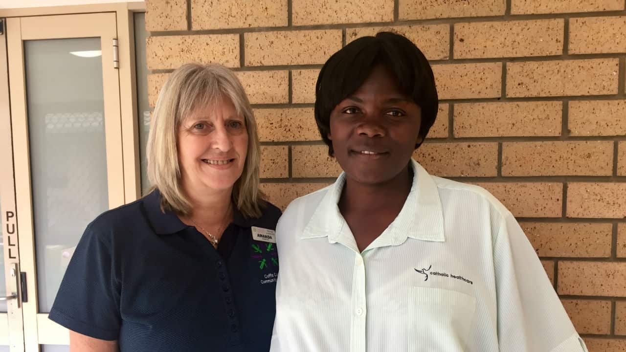 Jolie Kaja with her supervisor.