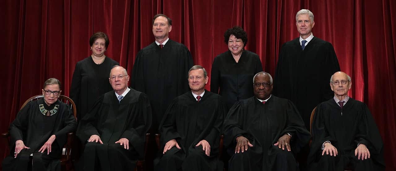 U.S. Supreme Court Justices Pose For Formal Portrait