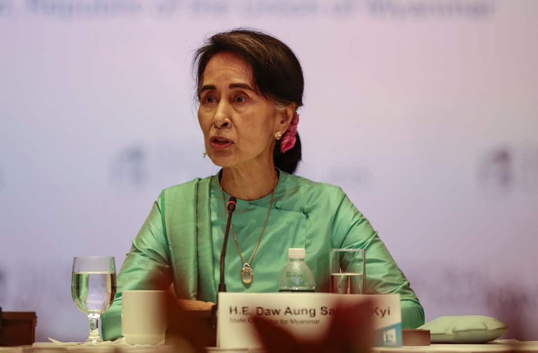 Aung San Suu Kyi is facing a key election test.