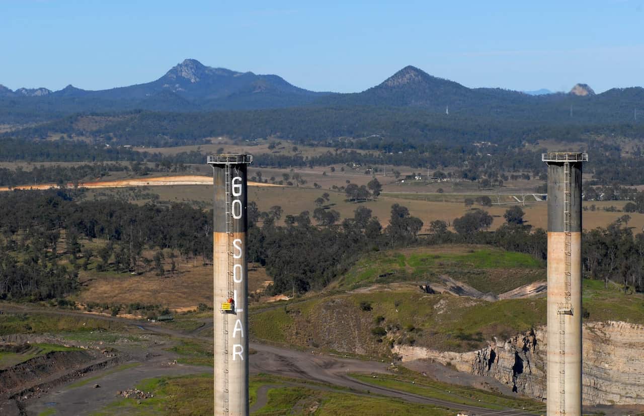 File image from Swanbank coal-fired power station from July 2008.