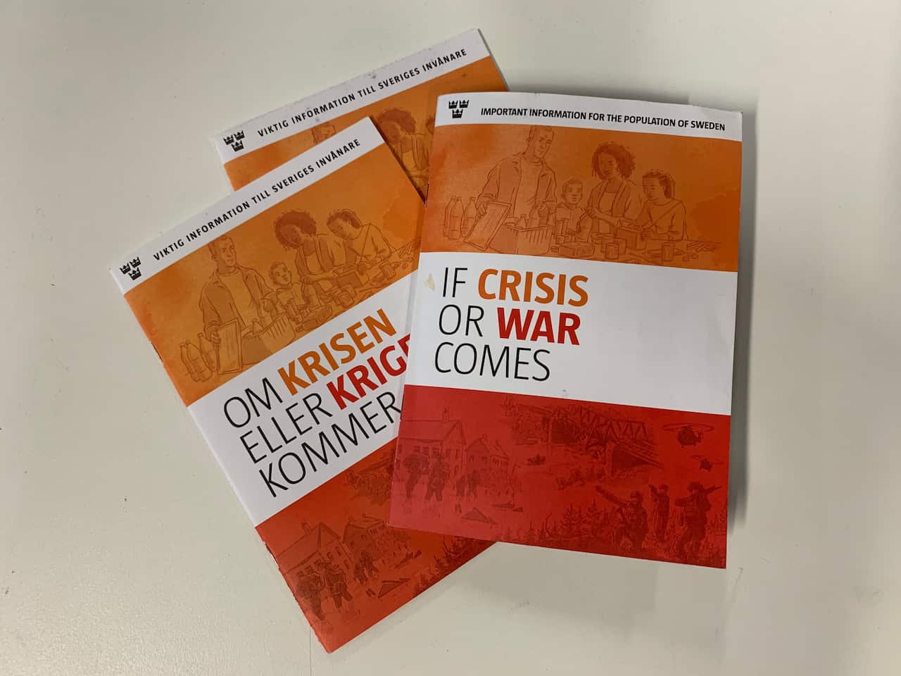 Sweden's government has distributed millions of If Crisis or War Comes to its citizens.