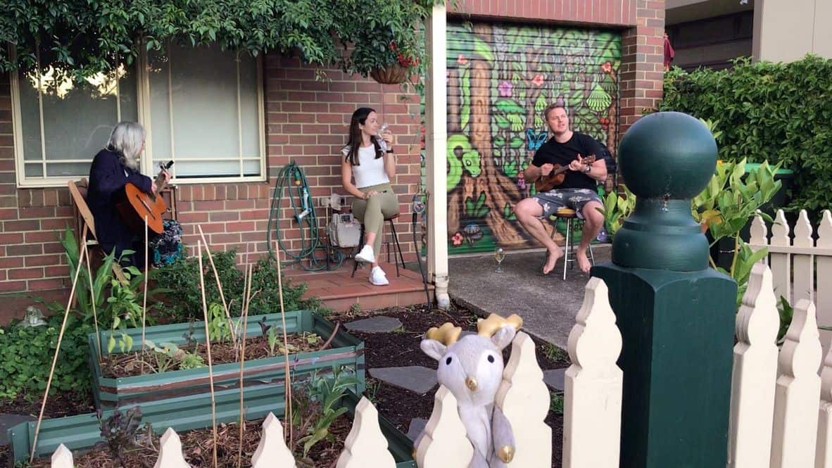 Ms Leber and her neighbours