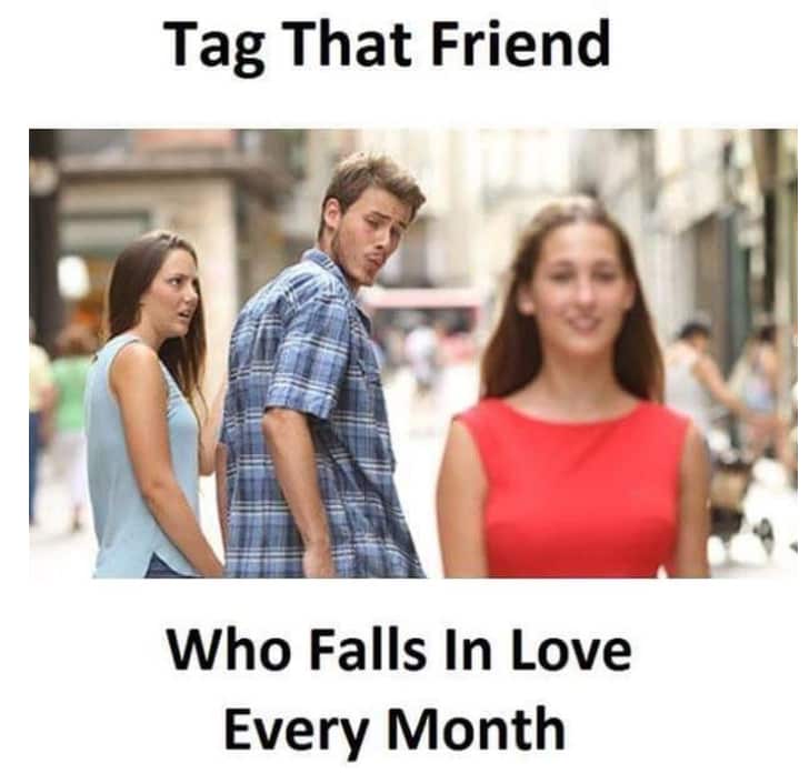 Distracted boyfriend meme