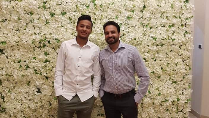 Tanveer and his father Singh