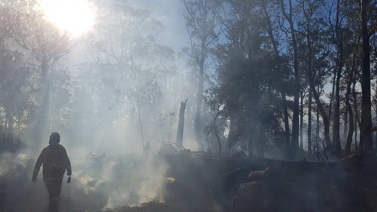 A large bushfire burning in Tasmania on 23 January, 2019.