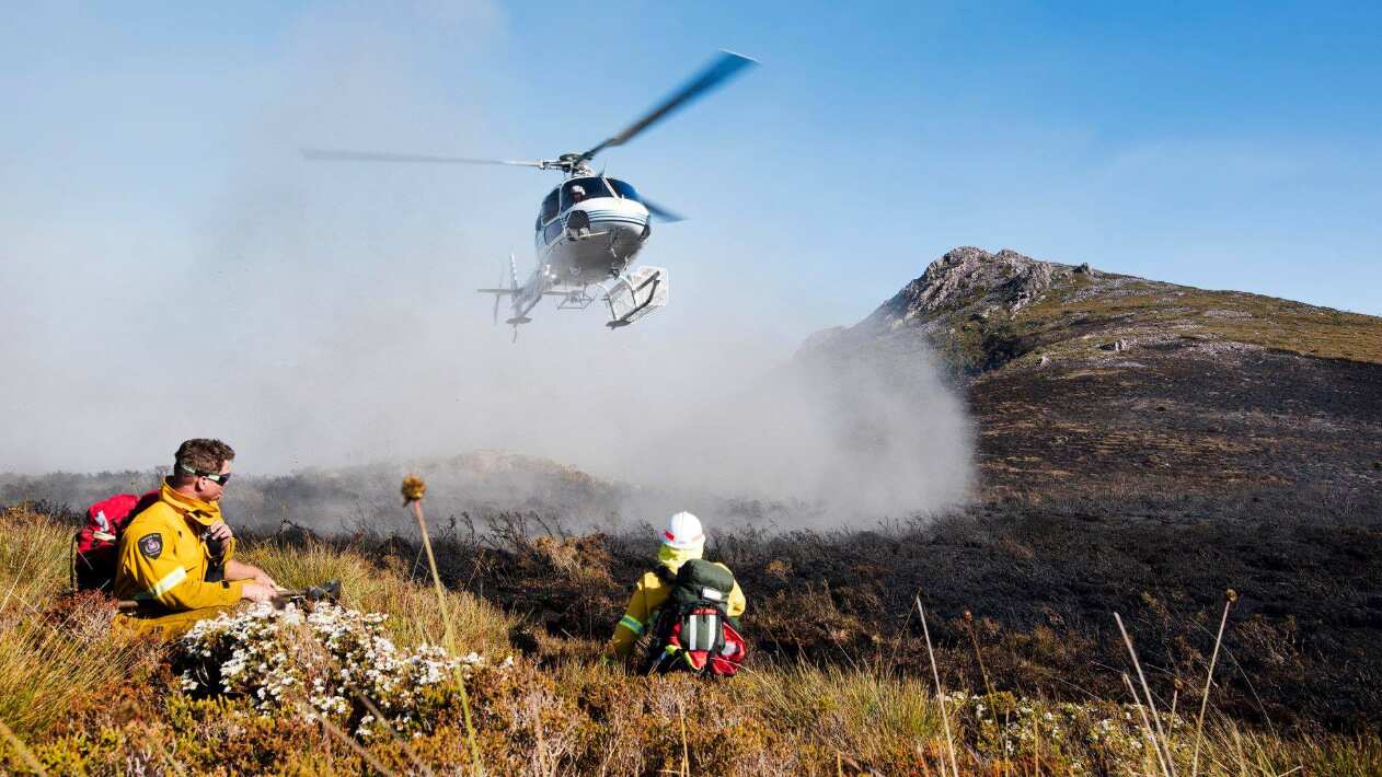 Fire crews in Tasmania are battling 56 blazes across the state.