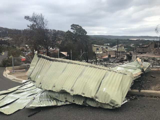 Scores of homes in Tathra were incinerated in Sunday's bushfire.
