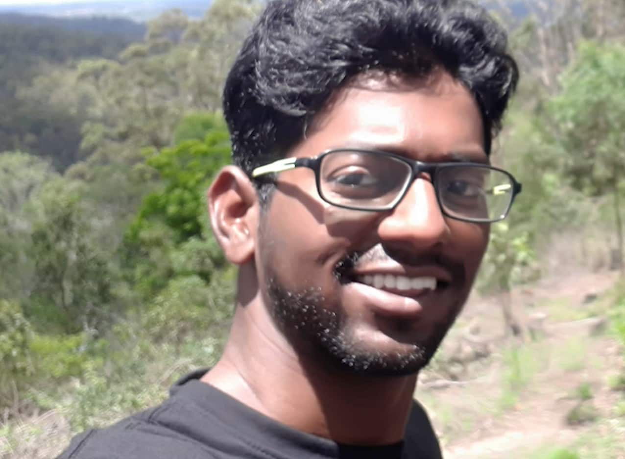 Hemant Govekar before the accident.