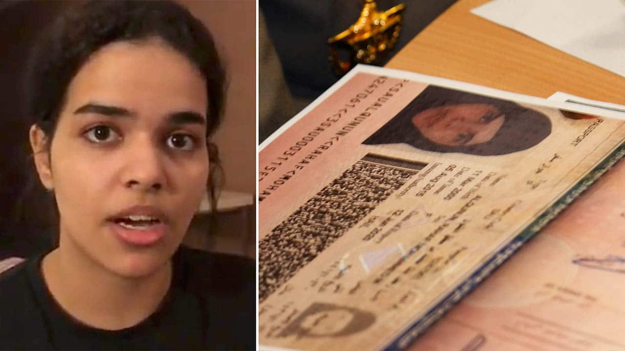 A young Saudi woman awaiting deportation to her home country is in a "desperate state", according to Human Rights Watch.