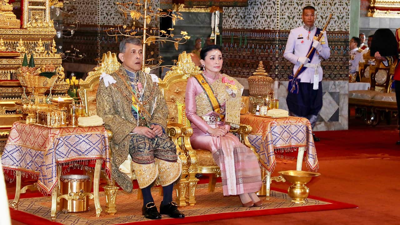Thailand King Maha Vajiralongkorn Bodindradebayavarangkun (Rama X), with Queen Suthida.