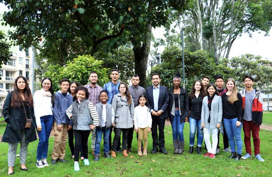 The group of young activists. 