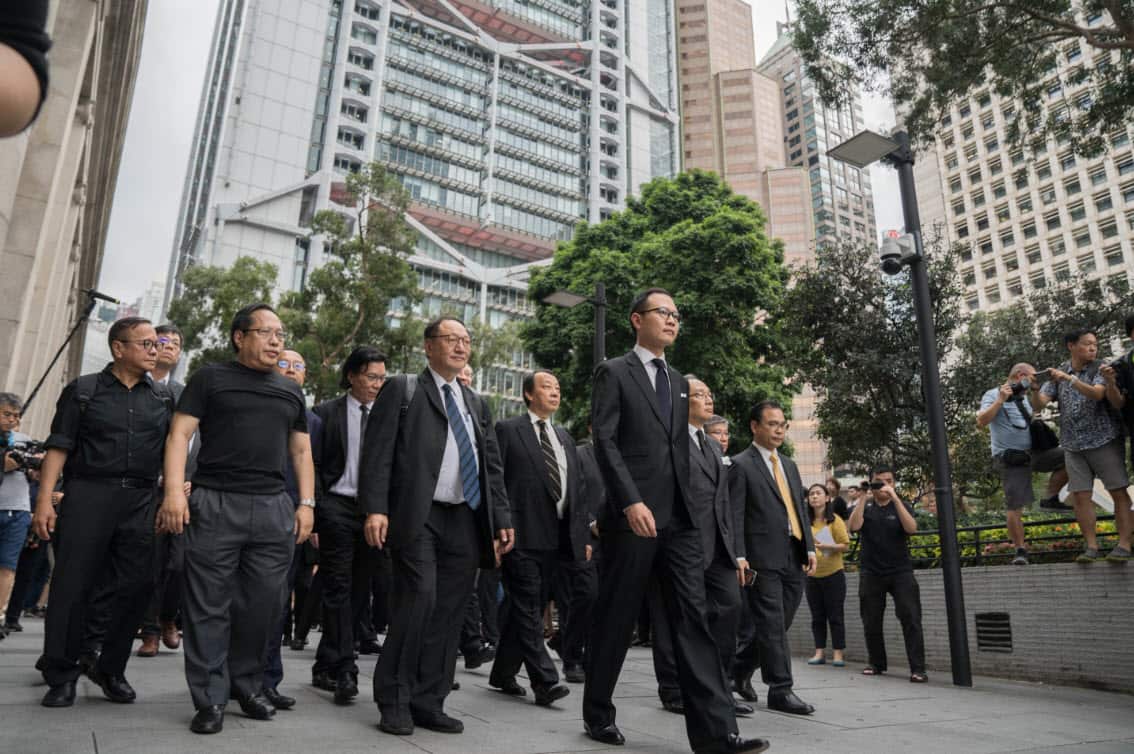 The protesters are ramping up pressure on officials to avoid rushing it through the legislature (AAP)