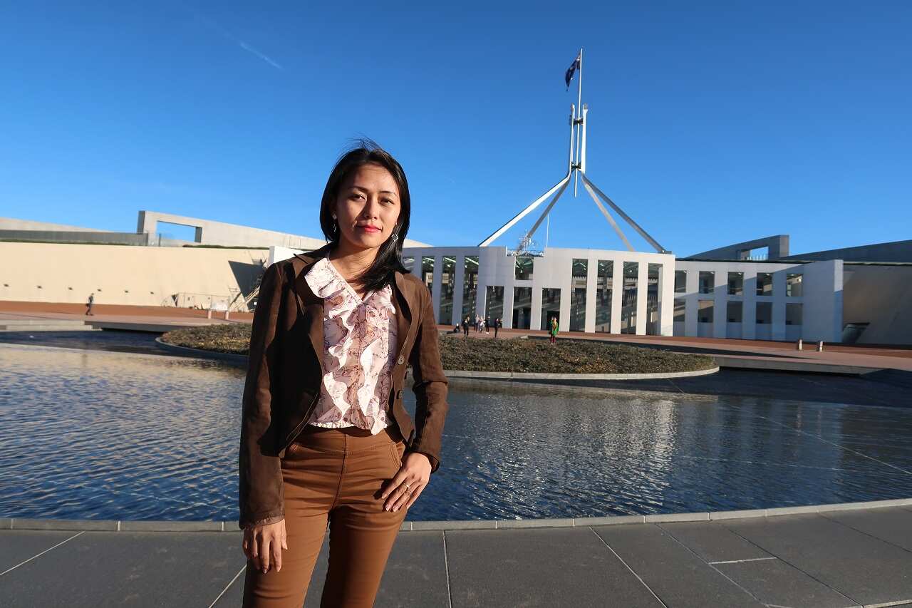 Thinzar Shunlei Yi in Canberra.