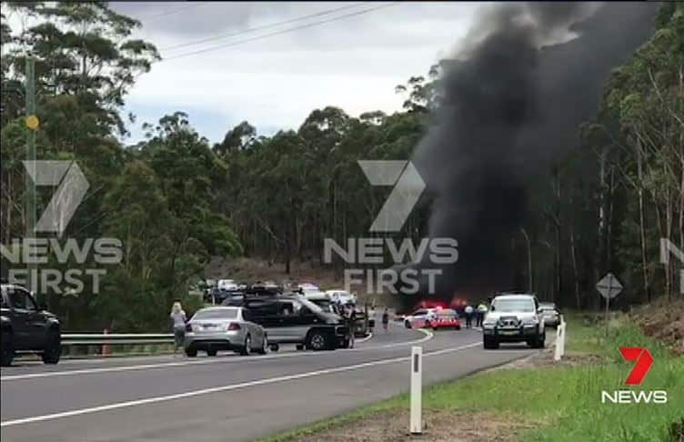 Three people are dead after a two-car crash on Princes Highway on the NSW South Coast.