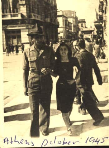 Ned and Katina together in Athens, 1945
