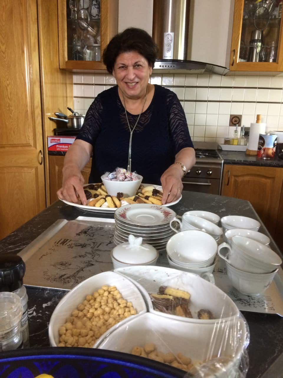 Souria in her home kitchen