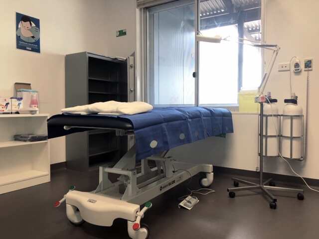 Medical facilities at the complex.